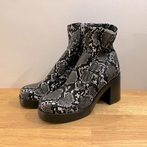 Steve Madden snakeskin boots